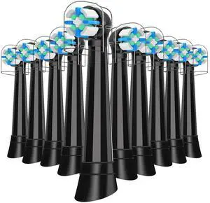 10 Pcs IO Replacement Heads Compatible with Oral B IO 2/3/4/5/6/7/8/9/10 Electric Toothbrushes, Brush Head Medium-Firm Bristles Compatible with Oral B IO (Black) 10 Pcs IO Replacement Heads Compatible with Oral B IO 2/3/4/5/6/7/8/9/10 Electric Toothbrushes, Brush Head Medium-Firm Bristles Compatible with Oral B IO (Black)