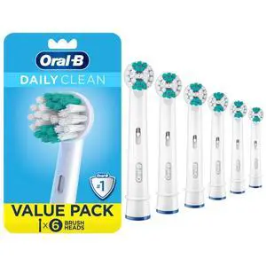 Daily Clean Replacement Brush Heads for an Oral-B Electric Toothbrush, Pack of 6 Daily Clean Replacement Brush Heads for an Oral-B Electric Toothbrush, Pack of 6