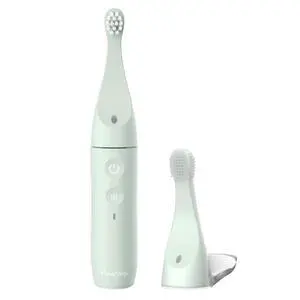 PureBaby Infant-to-Toddler Electric Toothbrush - Waterproof Baby & Toddler Toothbrush with Silicone & Bristle Heads, Sonic Vibration, & Timer - Ages 6 Mo-3 Yrs (Sage Green) PureBaby Infant-to-Toddler Electric Toothbrush - Waterproof Baby & Toddler Toothbrush with Silicone & Bristle Heads, Sonic Vibration, & Timer - Ages 6 Mo-3 Yrs (Sage Green)