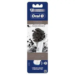 Charcoal Electric Toothbrush Replacement Brush Heads Refill, 3 Count Charcoal Electric Toothbrush Replacement Brush Heads Refill, 3 Count
