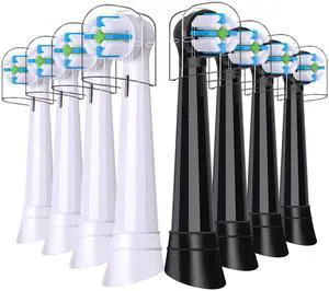 8 Pack Brush Head Compatible with Oral B IO Electric Toothbrushes, Replacement Toothbrush Heads Compatible with Oral B IO 2/3/4/5/6/7/8/9/10, Clean Your Teeth (Black/White) 8 Pack Brush Head Compatible with Oral B IO Electric Toothbrushes, Replacement Toothbrush Heads Compatible with Oral B IO 2/3/4/5/6/7/8/9/10, Clean Your Teeth (Black/White)