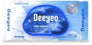 Wet Wipes, Unscented & Hypoallergenic Wipes for Sensitive Skin, 99% EDI Purified Water, Gentle for Whole Family, Whole Body Usage, 60 Counts (1 Pack) Wet Wipes, Unscented & Hypoallergenic Wipes for Sensitive Skin, 99% EDI Purified Water, Gentle for Whole Family, Whole Body Usage, 60 Counts (1 Pack)