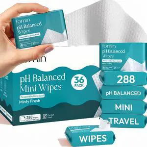 pH Balanced Feminine Wipes for Women - 36 Pack (288 Wipes) Aloe Vera pH Balanced Feminine Wipes for Women - 36 Pack (288 Wipes) Aloe Vera