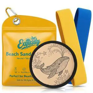 2 in 1 Sand Remover for Beach + Elastic Towel Bands for Cruise Chair Powder Puff with Talc-Free Formula, Windproof Holder for Pool & Vacation Must Haves, Toddler Friendly 2 in 1 Sand Remover for Beach + Elastic Towel Bands for Cruise Chair Powder Puff with Talc-Free Formula, Windproof Holder for Pool & Vacation Must Haves, Toddler Friendly