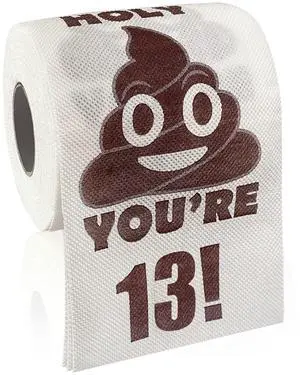 13th Birthday Decorations for Boys Girls, 13 Year Old Gifts Ideas for Him Her, Funny Prank Toilet Paper Roll, You're 13 Printed Bathroom Toilet Themed Table Decor, Cheers to 13 Bday Party Supplies 13th Birthday Decorations for Boys Girls, 13 Year Old Gifts Ideas for Him Her, Funny Prank Toilet Paper Roll, You're 13 Printed Bathroom Toilet Themed Table Decor, Cheers to 13 Bday Party Supplies