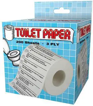 Crap Jokes Funny Toilet Paper - 3-Ply Prank Gag Gift Roll Crap Jokes Funny Toilet Paper - 3-Ply Prank Gag Gift Roll