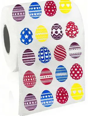 Easter Toilet Paper Decorations, Colored Easter Egg Pattern Toilet Paper Gifts, Holiday Gifts, Funny Tissue Napkins, Easter Day Bath Decor Tissue Roll Supplies, Bathroom Decor Fun Party Favors Easter Toilet Paper Decorations, Colored Easter Egg Pattern Toilet Paper Gifts, Holiday Gifts, Funny Tissue Napkins, Easter Day Bath Decor Tissue Roll Supplies, Bathroom Decor Fun Party Favors