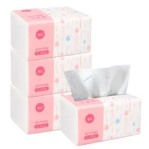 Pack of 4, Small Facial Tissue, Toilet Paper, Bag Cover, Disposable Napkin, Material Wood Pulp Fiber NOT COTTON, White Facial Paper Tissues, 5-Ply, 400 Sheets per Pack Pack of 4, Small Facial Tissue, Toilet Paper, Bag Cover, Disposable Napkin, Material Wood Pulp Fiber NOT COTTON, White Facial Paper Tissues, 5-Ply, 400 Sheets per Pack