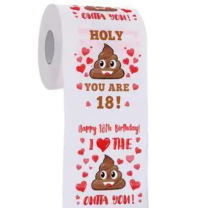 18th Birthday Gifts for Boys or Girls - Happy Prank Toilet Paper - 18th Birthday Decorations, Party Supplies Favors - Novelty Bday Present for Him, Her, Friends - 18 Years Old Funny Gag Gift for Guys 18th Birthday Gifts for Boys or Girls - Happy Prank Toilet Paper - 18th Birthday Decorations, Party Supplies Favors - Novelty Bday Present for Him, Her, Friends - 18 Years Old Funny Gag Gift for Guys