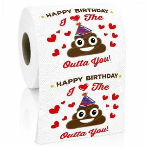 Happy Birthday Gifts for Women Men Her Him, Funny Prank Toilet Paper Roll Happy Birthday Gifts for Women Men Her Him, Funny Prank Toilet Paper Roll