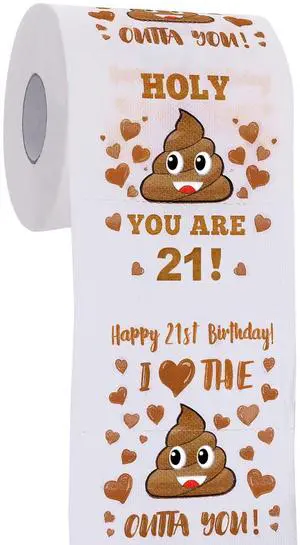 21st Birthday Gifts for Her Him - Happy Prank Toilet Paper - 21st Birthday Decorations Party Supplies Favors - Novelty Bday Present for Boy Girl, Men Women, Guys, Friends - 21 Year Old Funny Gag Gifts 21st Birthday Gifts for Her Him - Happy Prank Toilet Paper - 21st Birthday Decorations Party Supplies Favors - Novelty Bday Present for Boy Girl, Men Women, Guys, Friends - 21 Year Old Funny Gag Gifts