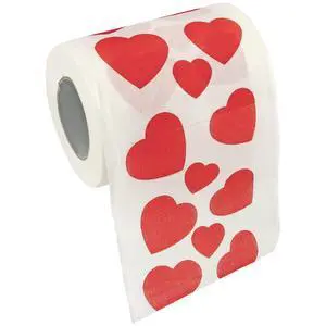 Love Hearts Novelty Toilet Paper Love Hearts Novelty Toilet Paper