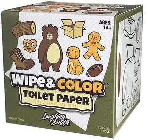 Funny Toilet Paper Novelty Tissue Roll with Cute and Funny Shapes Printed on Every Sheet - Wipe & Color Funny Toilet Paper - Perfect for Practical Jokes & Gag Gifts! Funny Toilet Paper Novelty Tissue Roll with Cute and Funny Shapes Printed on Every Sheet - Wipe & Color Funny Toilet Paper - Perfect for Practical Jokes & Gag Gifts!