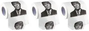 Trump Toilet Paper, Pack of 3 Trump Toilet Paper, Pack of 3