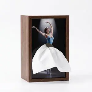 Ballerina Tissue Box Elegant Wooden Ballet Girl Tissue Box Cover, Flying Skirt Tissue Holder for Home Office Bathroom Decor Ballerina Tissue Box Elegant Wooden Ballet Girl Tissue Box Cover, Flying Skirt Tissue Holder for Home Office Bathroom Decor