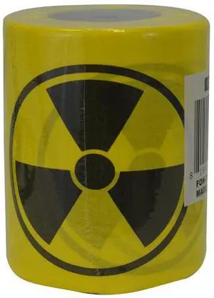 Toxic Nuclear Novelty Toilet Paper, Yellow Toxic Nuclear Novelty Toilet Paper, Yellow