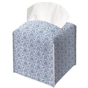 Bohemian Folklore Blue Decorative Leather Tissue Box Cover - Tissue Box Holder Gifts for Women Family and Friends Funny Unique Home Decor Decorative for Kids Room Kitchen Bathroom Office - A36 Bohemian Folklore Blue Decorative Leather Tissue Box Cover - Tissue Box Holder Gifts for Women Family and Friends Funny Unique Home Decor Decorative for Kids Room Kitchen Bathroom Office - A36