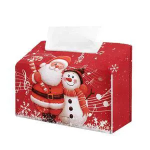 Christmas Santa Claus Tissue Box Cover Xmas Decorative Facial Tissue Box Holder Home Holiday Decor for Car Office Table Desk Kids Room Christmas Santa Claus Tissue Box Cover Xmas Decorative Facial Tissue Box Holder Home Holiday Decor for Car Office Table Desk Kids Room