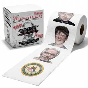 Department of Injustice, Unredacted Roll - Novelty Toilet Paper Gag Gift, 3-Ply, 170 Sheets - Full Color Portraits, Unscented Epstein Files Political Humor Bathroom Tissue White Elephant Gift Department of Injustice, Unredacted Roll - Novelty Toilet Paper Gag Gift, 3-Ply, 170 Sheets - Full Color Portraits, Unscented Epstein Files Political Humor Bathroom Tissue White Elephant Gift
