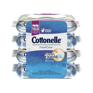 Fresh Care Flushable Cleansing Cloths, 42 Sheets, Count of 4 (packaging may vary) Fresh Care Flushable Cleansing Cloths, 42 Sheets, Count of 4 (packaging may vary)