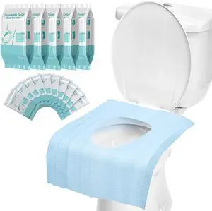 50 Pack Toilet Seat Covers Disposable - Waterproof 16x24 Inch Extra Large Individually Wrapped Toilet Seat Shields Travel Accessories for Adults Kids 50 Pack Toilet Seat Covers Disposable - Waterproof 16x24 Inch Extra Large Individually Wrapped Toilet Seat Shields Travel Accessories for Adults Kids