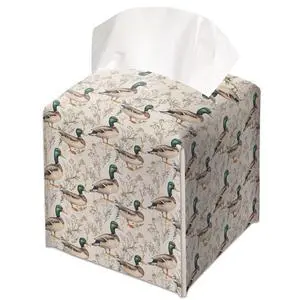 Watercolor Mallard Duck Decorative Leather Tissue Box Cover - Tissue Box Holder Gifts for Women Family and Friends Funny Unique Home Decor Decorative for Kids Room Kitchen Bathroom Office - A45 Watercolor Mallard Duck Decorative Leather Tissue Box Cover - Tissue Box Holder Gifts for Women Family and Friends Funny Unique Home Decor Decorative for Kids Room Kitchen Bathroom Office - A45