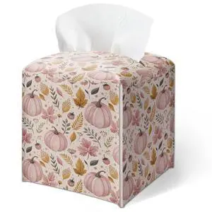 Fall Pumpkin Tissue Box Cover, Autumn Fashion Tissue Case Holder, Thanksgiving Gift for Girl Women, Home Decor for Tabletop Vanity Nightstands Bathroom Kitchen Office-B33 Fall Pumpkin Tissue Box Cover, Autumn Fashion Tissue Case Holder, Thanksgiving Gift for Girl Women, Home Decor for Tabletop Vanity Nightstands Bathroom Kitchen Office-B33