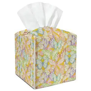Butterfly Exotic Leather Tissue Holder with Bottom Belt Gifts for Women Girls Housewarming Waterproof Tissue Case Holder Decor for Home Bedroom Office Livingroom Car Facial Paper Organizer - YT0279 Butterfly Exotic Leather Tissue Holder with Bottom Belt Gifts for Women Girls Housewarming Waterproof Tissue Case Holder Decor for Home Bedroom Office Livingroom Car Facial Paper Organizer - YT0279