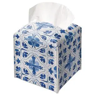 Blue and White Porcelain Decorative Leather Tissue Box Cover - Tissue Box Holder Gifts for Women Family and Friends Funny Unique Home Decor Decorative for Kids Room Kitchen Bathroom Office - A02 Blue and White Porcelain Decorative Leather Tissue Box Cover - Tissue Box Holder Gifts for Women Family and Friends Funny Unique Home Decor Decorative for Kids Room Kitchen Bathroom Office - A02
