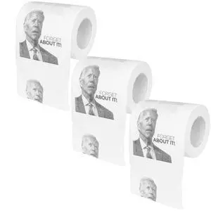 Joe Biden Novelty Toilet Paper, 3-Pack Funny Political Gag Gift for Republicans, Custom Printed Democrat Humor, White Elephant Party Supply Joe Biden Novelty Toilet Paper, 3-Pack Funny Political Gag Gift for Republicans, Custom Printed Democrat Humor, White Elephant Party Supply