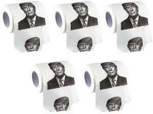 Trump Toilet Paper, 5 Pack, White Trump Toilet Paper, 5 Pack, White