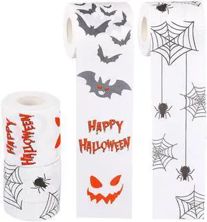 Toilet Paper - 2 Rolls for Halloween Decor. Party Favor & Decr Toilet Paper - 2 Rolls for Halloween Decor. Party Favor & Decr