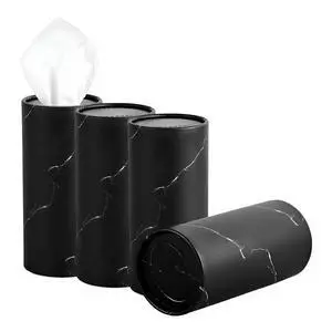 4PCS Car Tissue Holder, Car Cup Holder Convenient Travel Tissue Tube Box with Facial Tissues, Portable Round Tissues Holder Paper Towel Cylinder for Car Home Office (Marble Black) 4PCS Car Tissue Holder, Car Cup Holder Convenient Travel Tissue Tube Box with Facial Tissues, Portable Round Tissues Holder Paper Towel Cylinder for Car Home Office (Marble Black)