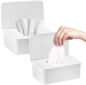 2 Pcs Diaper Wipes Dispenser,Refillable Wipe Container, Wet Wipes Dispenser 2 Pcs Diaper Wipes Dispenser,Refillable Wipe Container, Wet Wipes Dispenser