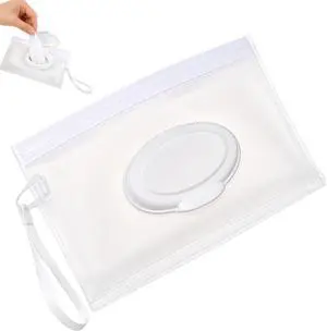 Wipe Travel Case, Portable Refillable Dispenser Container with Sealed Zipper, Waterproof Moisture-Lock Design Wipe Travel Case, Portable Refillable Dispenser Container with Sealed Zipper, Waterproof Moisture-Lock Design