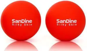 Lacrosse Massage Balls for Deep Tissue Massage - Release Tension Relieve Muscle Soreness Improve Flexibility - Ideal for Myofascial Release Trigger Point Therapy - 2Pack Yoga Balls by Sandine (Red) Lacrosse Massage Balls for Deep Tissue Massage - Release Tension Relieve Muscle Soreness Improve Flexibility - Ideal for Myofascial Release Trigger Point Therapy - 2Pack Yoga Balls by Sandine (Red)
