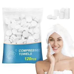 120PCS Compressed Towel Tablets - Disposable Face Towels for Travel 120PCS Compressed Towel Tablets - Disposable Face Towels for Travel