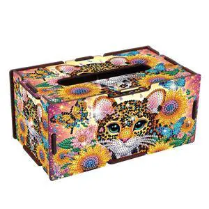 Animal Diamond Painting Tissue Box Diamond Art Tissue Box for Family DIY Cat Flower Special Pattern Portable Office Mosaic Paper Storage Holder Wooden Rhinestone Craft Napkin Holder Animal Diamond Painting Tissue Box Diamond Art Tissue Box for Family DIY Cat Flower Special Pattern Portable Office Mosaic Paper Storage Holder Wooden Rhinestone Craft Napkin Holder