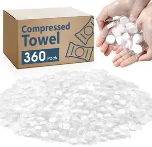 360 PCS Compressed Towel, Mini Compressed Towel Tablets, Disposable Compressed Face Towels, Camping Towel, Portable Bulk Compressed Coin Tissues for Home, Travel, Outdoor Sports 360 PCS Compressed Towel, Mini Compressed Towel Tablets, Disposable Compressed Face Towels, Camping Towel, Portable Bulk Compressed Coin Tissues for Home, Travel, Outdoor Sports