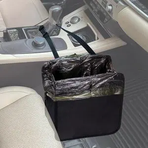 2 Gallons Open-Top Car Trash Can, Hanging Leakproof Car Trash Bag with Water-proof PEVA Liner, Stand Trash Bag for Cars Foldable Automotive Garbage Can for Cars SUV Truck RV Black 2 Gallons Open-Top Car Trash Can, Hanging Leakproof Car Trash Bag with Water-proof PEVA Liner, Stand Trash Bag for Cars Foldable Automotive Garbage Can for Cars SUV Truck RV Black