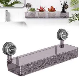 Shower Caddy Suction Cup,Bathroom Shower Organizer for Bathroom Storage & Home Decor & Kitchen No Drilling Large Capacity Removable Reusable Shower Shelves for Inside Shower(1Pack-Transparent Silver) Shower Caddy Suction Cup,Bathroom Shower Organizer for Bathroom Storage & Home Decor & Kitchen No Drilling Large Capacity Removable Reusable Shower Shelves for Inside Shower(1Pack-Transparent Silver)