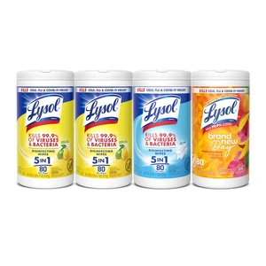 Disinfecting Wipes, Cleaner, Lemon + Mango + Linen, 80 ct. (4 Pack) | All Purpose Cleaner, Sanitizing, Deodorizing, Apartment Essentials, Back To School Cleaning Supplies, Kitchen & Bathroom Wipe Disinfecting Wipes, Cleaner, Lemon + Mango + Linen, 80 ct. (4 Pack) | All Purpose Cleaner, Sanitizing, Deodorizing, Apartment Essentials, Back To School Cleaning Supplies, Kitchen & Bathroom Wipe