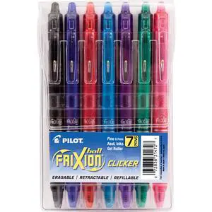 FriXion Clicker Erasable, Fine Tip 0.7mm, 7 Count Pouch FriXion Clicker Erasable, Fine Tip 0.7mm, 7 Count Pouch