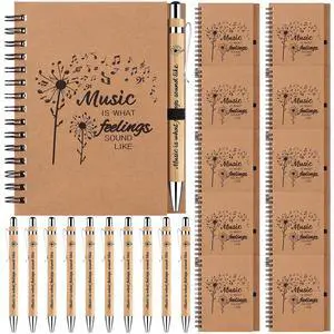 10 Sets Bulk Music Themed Gifts Including Music Notebooks with Bamboo Pen Inspirational Music Gifts Perfect Appreciation Gifts for Students Friends Colleagues and Family 10 Sets Bulk Music Themed Gifts Including Music Notebooks with Bamboo Pen Inspirational Music Gifts Perfect Appreciation Gifts for Students Friends Colleagues and Family
