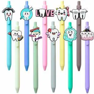 10PC Dental Pens Smiling Teeth Tooth Oral Health Dentist Hygienist Student Assistant DA Must Haves Molar Hygiene Office Supplies Bulk Appreciation Week Accessories Gifts For Staff Employee Coworkers 10PC Dental Pens Smiling Teeth Tooth Oral Health Dentist Hygienist Student Assistant DA Must Haves Molar Hygiene Office Supplies Bulk Appreciation Week Accessories Gifts For Staff Employee Coworkers