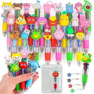 26 Pcs Mini Multicolor Pens in One 4-in-1, Cute Kawaii Ballpoint Pens Bulk with 26 Different Designs, Classroom Rewards, Student Gifts, Party Favors, Back to School Supplies for Kids 26 Pcs Mini Multicolor Pens in One 4-in-1, Cute Kawaii Ballpoint Pens Bulk with 26 Different Designs, Classroom Rewards, Student Gifts, Party Favors, Back to School Supplies for Kids