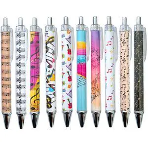 Music Pens 10 PC Unique Musical Party Favor Teacher Gift Romantic Themed Office Supplies Classroom Piano Enthusiasts Musician Cool Stationery Artistic Vibes Bulk Perfect for Student Journals Music Pens 10 PC Unique Musical Party Favor Teacher Gift Romantic Themed Office Supplies Classroom Piano Enthusiasts Musician Cool Stationery Artistic Vibes Bulk Perfect for Student Journals