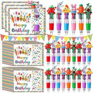 24 Set Birthday Classroom Gifts for Students Cute 4-in-1 Ballpoint Pens with Positive Cards Student Gift from Teacher Bulk Birthday Party School Prizes Goodie Bags Stuffers 24 Set Birthday Classroom Gifts for Students Cute 4-in-1 Ballpoint Pens with Positive Cards Student Gift from Teacher Bulk Birthday Party School Prizes Goodie Bags Stuffers