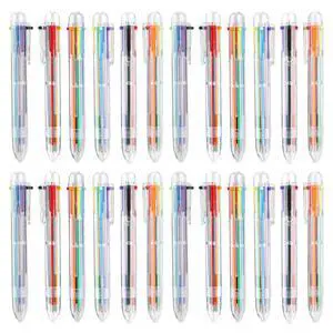 24 PCS Back to School Supplies Ballpoint Pens Bulk, 6-in-1 Colored Pen Ballpoint Party Favors Office Supplies, Multicolor Pen for Kids Students Classroom Favors Back to School Gifts 24 PCS Back to School Supplies Ballpoint Pens Bulk, 6-in-1 Colored Pen Ballpoint Party Favors Office Supplies, Multicolor Pen for Kids Students Classroom Favors Back to School Gifts
