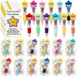 24 Sets Positive Gifts Star Multicolor Pens Back to School bulk | with You Are a Star Keep Shining Cards 4-in-1 Ballpoint First Day of School Party Favors Teacher for Students Rewards Prizes 24 Sets Positive Gifts Star Multicolor Pens Back to School bulk | with You Are a Star Keep Shining Cards 4-in-1 Ballpoint First Day of School Party Favors Teacher for Students Rewards Prizes